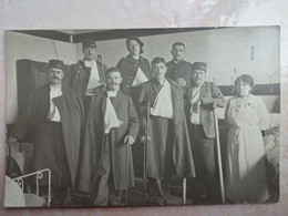 Carte Photo 38 VIENNE Hopital Militaire Vue D'une Chambre De Blessés - Photographe C DIDIER Saint Romain En Gal - 6 - Vienne