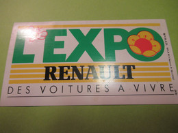 Automobile / L'EXPO RENAULT/ Des Voitures à Vivre/Publicis RNUR/  Vers 1970-1980     ACOL186 - Stickers