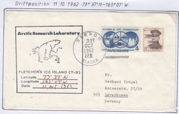 USA Driftstation ICE-ISLAND T-3 Cover Ca IFletcher's Ice Island T-3 11 OCT 1962 Periode 4 (DR112A) - Estaciones Científicas Y Estaciones Del Ártico A La Deriva