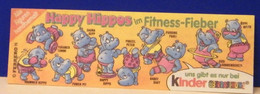 (AB127) CARTINA KINDER FERRERO - GERMANIA - HAPPY HIPPOS HAPPYPOTAMI FITNESS - Instructions