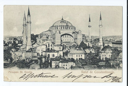 Constantinople  -  Brest 1908 AK Salut De C. Marke Levante - Constantinople Poste Francaise - Lettres & Documents