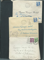 Lot De 3 Lacs   Affrancdhies Par Type Gandon  - Malc 107 - 1945-54 Marianna Di Gandon