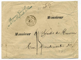 PARIS Rue De La SAINTE CHAPELLE  + Contreseing Procureur Général De La Cours Impériale De PARIS / 1866 - 1849-1876: Période Classique