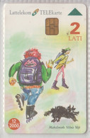 LATVIA 2000 SCHOOL 2 CARDS - Lettonia