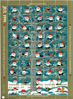 Denmark; Christmas Seals - Elves.  Full Sheet 1991; MNH(**). - Full Sheets & Multiples