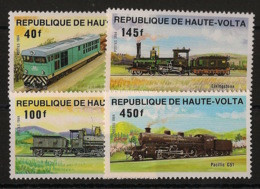 Haute Volta - 1984 - N°Yv. 624 à 627 - Train - Neuf Luxe ** / MNH / Postfrisch - Obervolta (1958-1984)