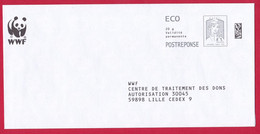 5098 PAP – Post Réponse Marianne De Cappa Et Kawena ECOPLI  – WWF – 121498 (5098) - PAP : Antwoord /Ciappa-Kavena