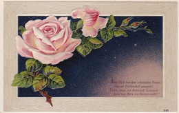 AK Wenn Dich Von Den Schönsten Rosen... - Künstlerkarte - Reliefdruck - Ca. 1910 (58381) - Flowers