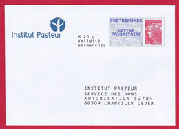 5114 PAP – Post Réponse Marianne De Beaujard – Institut Pasteur – 12P018 (5114) - PAP: Ristampa/Beaujard