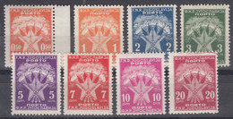 Yugoslavia Republic 1946 Porto Mi#89-96 Mint Never Hinged - Ungebraucht