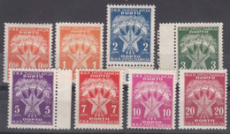 Yugoslavia Republic 1946 Porto Mi#89-96 Mint Never Hinged - Neufs