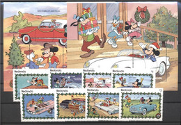 Redonda 1988, Walt Disney, Cars, 8val +2BF - Voitures