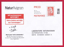 5111 PAP – Post Réponse Marianne De Beaujard – Laboratoire Naturavignon– 318828 (5111) - PAP: Antwort