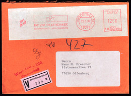 Germany Osnabruck 1996 / Fritz Rudolf Künker, V Letter, Wert DM 500 / Machine Stamp, EMA - Affrancature Meccaniche Rosse (EMA)