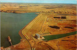 North Dakota Aerial View Looking West Showing Garrison Dam Intake Structure And Powerhouse - Other & Unclassified