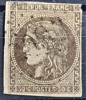 FRANCE 1870 - Canceled - YT 47 - 30c - 1870 Bordeaux Printing