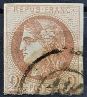FRANCE 1870 - Canceled - YT 40B - 2c - 1870 Bordeaux Printing