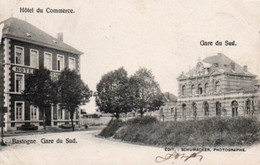 Bastogne Gare Du Sud Hotel Du Commerce Voyagé En 1903 - Bastogne