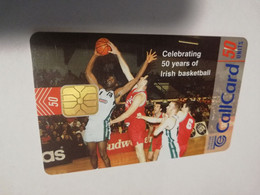 IRELAND /IERLANDE    CHIPCARD  50 UNITS     50 YEARS BASKETBAL         ** 6399** - Irland