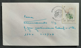 Portugal Cachet Commémoratif  Journée Du Timbre Voiture Poste Abrantes 1989 Event Pmk Stamp Day Postal Van - Flammes & Oblitérations