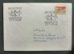 Portugal Cachet Commémoratif  Journée Du Timbre Arraiolos 1989 Event Postmark Stamp Day - Flammes & Oblitérations