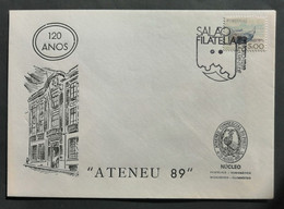 Portugal Cachet Commémoratif Expo Philatelique Ateneu Porto 1989 Stamp Expo Event Postmark - Flammes & Oblitérations