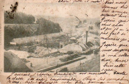 Ardoisière De Martelange-lez-Arlon Pas Très Fraiche Voir Scan Voyagé En 1900 - Martelange