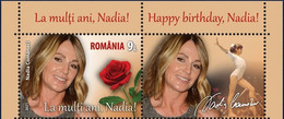 ROMANIA 2021  GYMNASTICS -  NADIA COMANECI  "Happty Birthday" - Set Of 1  Stamp With Label  MNH** - Gymnastics