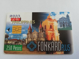 FILPPPINES CHIP  CARD / OLD CHURCHES   Fine Used Card  ** 6424** - Filippine