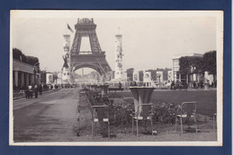 CPA [75] Paris Carte Photo Tour Eiffel Exposition Voir Dos - Tour Eiffel