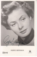 7038---AK-- INGRID  BERGMAN  AUTOGRMM - Autographs