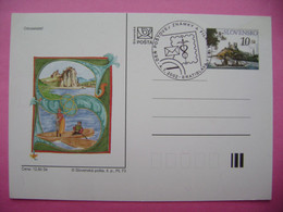 Slovakia 2002 Bratislava Castle 10 Sk Postmark Day Postage Stamps Overprint Picture Postal Stationery Entier Ganzsache - Cartes Postales