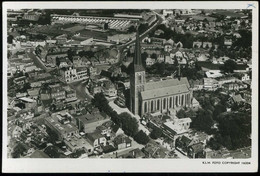 Hengelo Centrum Met Kerk 1954 KLM Foto - Hengelo (Ov)