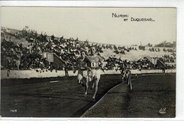 CPA  -carte Photo : PARIS - Jeux Olympiques De 1924 - Course NURMI Et DUQUESNE ( Français) - Bar, Alberghi, Ristoranti