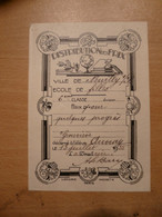 Ecole De Filles Neuilly Sur Seine Distribution Des Prix 13 Juillet 1934  6ème Classe Geneviève Auvray - Diploma's En Schoolrapporten