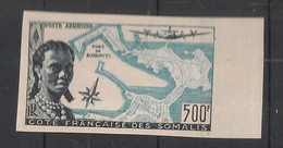 COTE DES SOMALIS - 1956 - PA N°Yv. 25 - Djibouti - Essai Non Dentelé / Imperf. - Neuf Luxe ** / MNH / Postfrisch - Unused Stamps