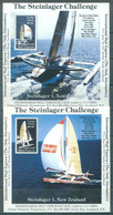 NZ - 1988 - MNH/*** LUXE - STEINLAGER CHALLENGE - 2 MINISHEETS CINDERELLA - Lot 24139 - Autres & Non Classés