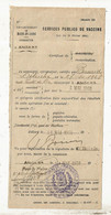 JCR, Services Publics De Vaccine , Maine Et Loire, Angers , 1938 ,  Frais Fr 1.65 E - Zonder Classificatie