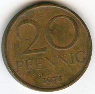 Allemagne Germany 20 Pfennig 1971 J 1511a KM 11 - 20 Pfennig