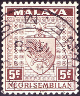 MALAYA NEGRI SEMBILAN 1935 5c Brown SG26 Fine Used - Negri Sembilan