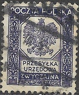 POLAND 1933 Official - (No Value) - Blue FU - Service