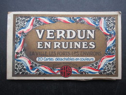 CARNET 20 CP FRANCE (V2110) VERDUN 55 (22 Vues) VERDUN EN RUINES La Ville, Les Forts, Les Environs Edition HS - Verdun