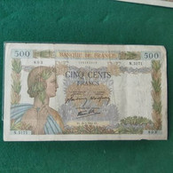 FRANCIA 500 Francs 1942 - 500 F 1940-1944 ''La Paix''