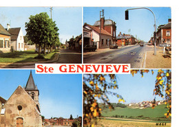 SAINTE GENEVIEVE RUE DE L'EVENTAIL NATIONALE 1 LE BLANC MONT EGLISE PLACE DE LA MAIRIE 1973 - Sainte-Geneviève