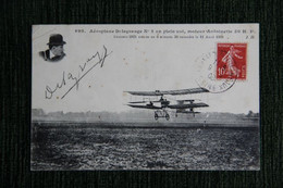 Aéroplane DELAGRANGE, Avec Autographe, N°2, En Plein Vol, Moteur ANTOINETTE. - Aviatori