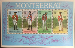 Montserrat 1978 Military Uniforms Minisheet MNH - Montserrat