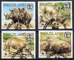 Swaziland 1987 MiNr. 528/ 531  O/ Used ; WWF  Breitmaulnashorn - Swaziland (1968-...)