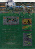 China Hong Kong 2002  World Cup Football Games Stamp Joint Macau Hongkong Sheetlet (holographic And Tooth Is Printed) - 2002 – Corea Del Sud / Giappone
