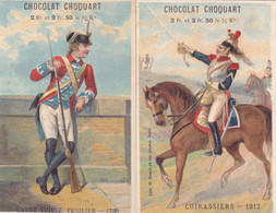 (44)    Lot De 2 Chromos Chocolat  Et Thés E. Choquart - Otros