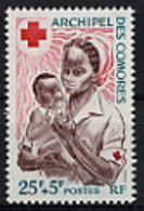 Comoros, Comores, 1967, Red Cross, Croix Rouge,  MNH, Michel 85 - Comoren (1975-...)